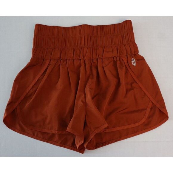 Free People Movement OB1128291 Women's Sz S Red Earth/Rust The Way Home Shorts - Picture 1 of 11